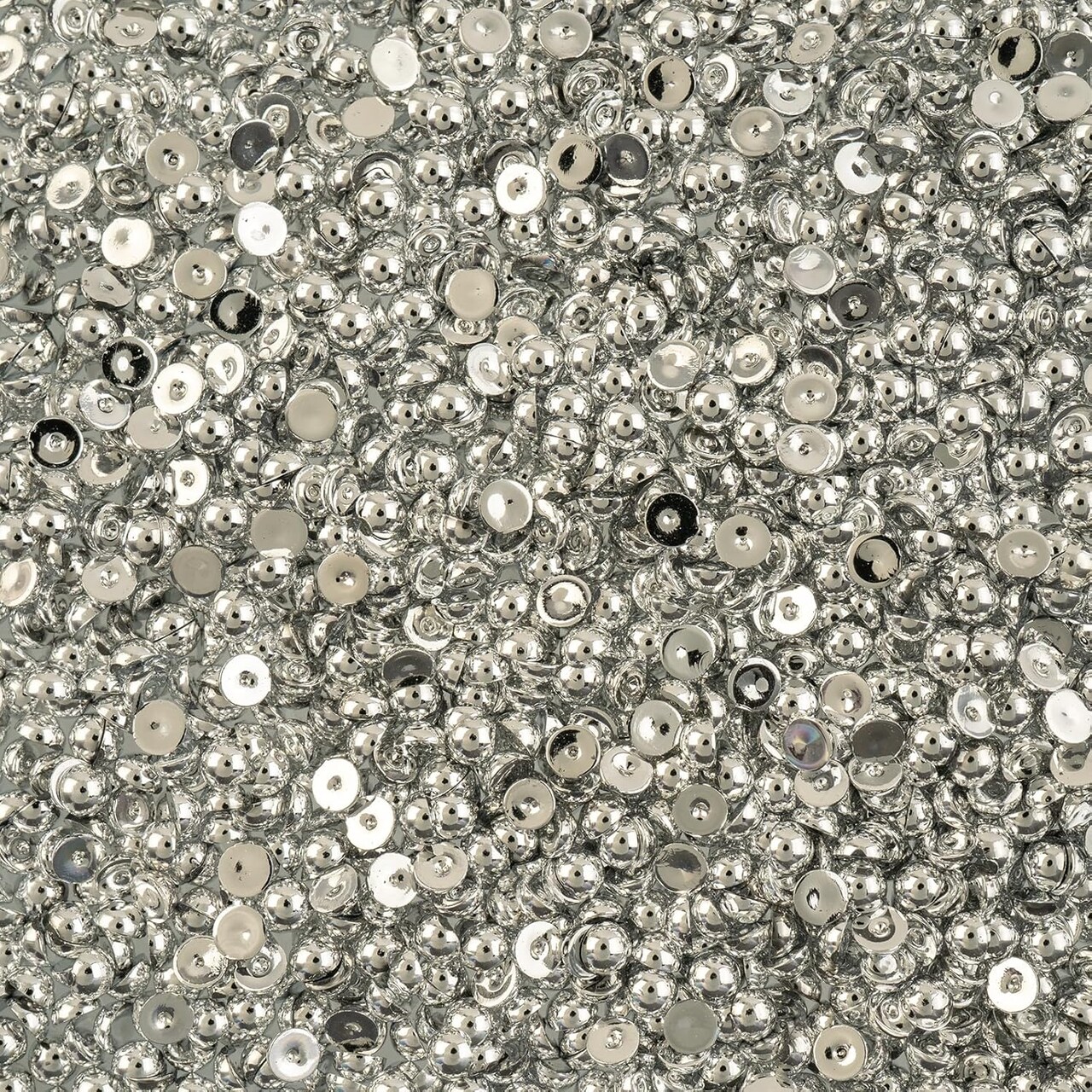 Crystal Lane DIY SS12(3mm) Plastic Pearl Flatback Rhinestones, 1850pcs